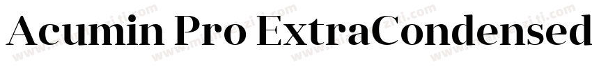 Acumin Pro ExtraCondensed Smbd字体转换
